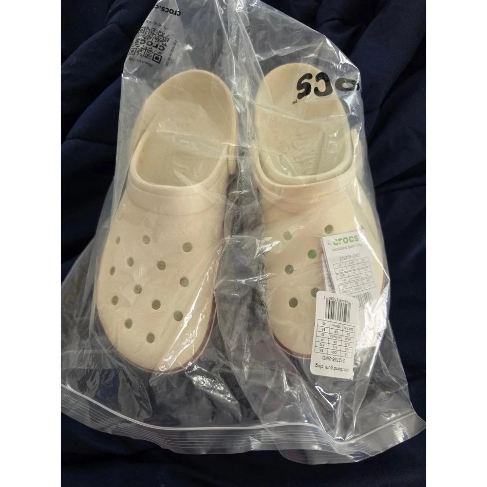 Crocs‎ Crocband Gum Clog Bone Brown Mens Size 12 New 212756-2MD